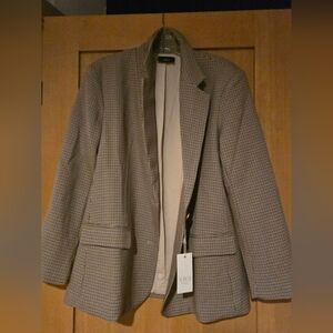 VICI Women's Tan Plaid Blazer